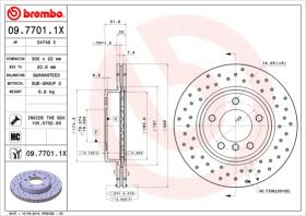 BREMBO 0977011X - DISCO FRENO X-TRA