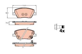 TRW GDB2151 - PASTILLAS DE FRENO