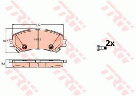 TRW GDB2152 - PASTILLAS DE FRENO