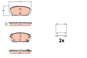 TRW GDB2160 - PASTILLAS DE FRENO