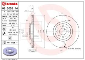 BREMBO 09505811 - DISCO DE FRENO