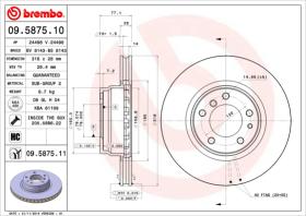BREMBO 09587511 - DISCO DE FRENO