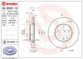 BREMBO 09B35511 - DISCO DE FRENO