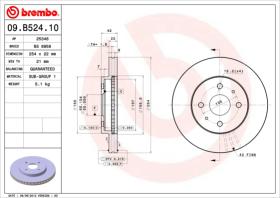 BREMBO 09B52410 - DISCO DE FRENO