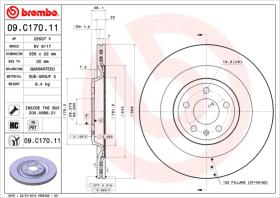 BREMBO 09C17011 - DISCO DE FRENO