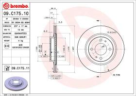 BREMBO 09C17511 - DISCO DE FRENO