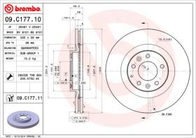 BREMBO 09C17711 - DISCO DE FRENO