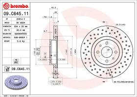 BREMBO 09C64511 - DISCO DE FRENO