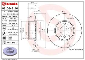 BREMBO 09C64911 - DISCO DE FRENO