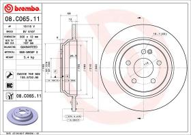BREMBO 08C06511 - DISCO DE FRENO