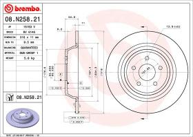 BREMBO 08N25821 - DISCO DE FRENO