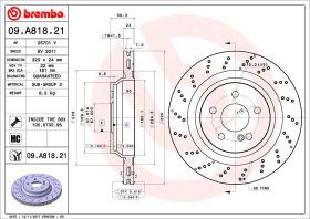 BREMBO 09A81821 - DISCO DE FRENO