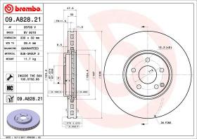 BREMBO 09A82821 - DISCO DE FRENO