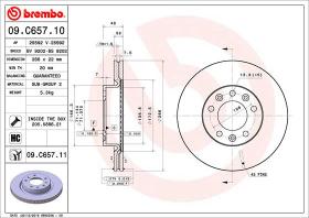 BREMBO 09C65711 - DISCO DE FRENO