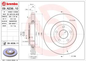 BREMBO 09N23611 - DISCO DE FRENO