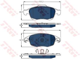 TRW GDB1690BTE - PASTILLAS DE FRENO ELECTRIC BLUE