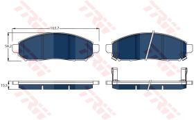 TRW GDB3520BTE - PASTILLAS DE FRENO ELECTRIC BLUE