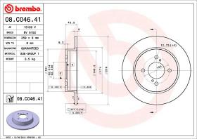 BREMBO 08C04641 - DISCO DE FRENO