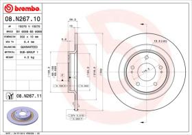 BREMBO 08N26711 - DISCO DE FRENO