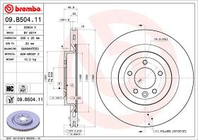 BREMBO 09B50411 - DISCO DE FRENO