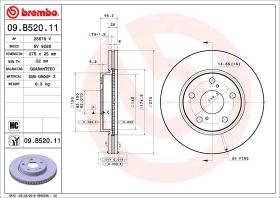 BREMBO 09B52011 - DISCO DE FRENO