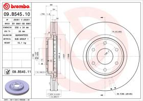 BREMBO 09B54511 - DISCO DE FRENO