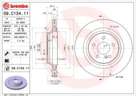 BREMBO 09C13411 - DISCO DE FRENO