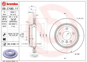 BREMBO 09C18011 - DISCO DE FRENO