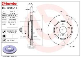 BREMBO 09D20811 - DISCO DE FRENO