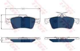 TRW GDB1621BTE - PASTILLAS DE FRENO ELECTRIC BLUE