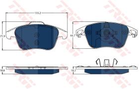 TRW GDB1691BTE - PASTILLAS DE FRENO ELECTRIC BLUE