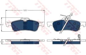 TRW GDB3458BTE - PASTILLAS DE FRENO ELECTRIC BLUE