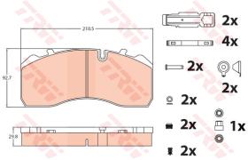 TRW GDB5072 - PASTILLAS DE FRENO V.I.