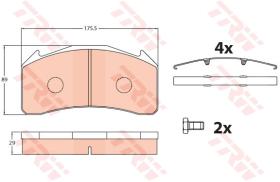 TRW GDB5088 - PASTILLAS DE FRENO V.I
