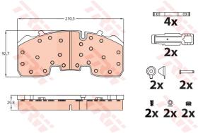 TRW GDB5092 - PASTILLAS DE FRENO V.I.