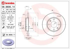 BREMBO 08960611 - DISCO DE FRENO