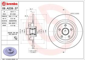 BREMBO 08A23937 - DISCO DE FRENO