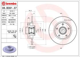 BREMBO 08B39137 - DISCO DE FRENO