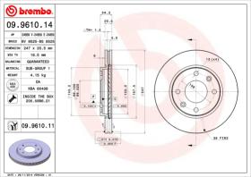 BREMBO 09961011 - DISCO DE FRENO