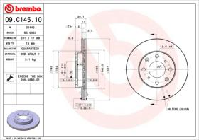 BREMBO 09C14510 - DISCO DE FRENO