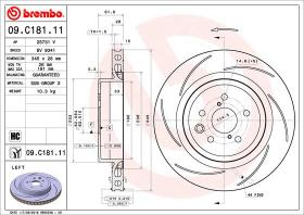 BREMBO 09C18111 - DISCO DE FRENO