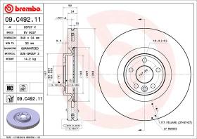 BREMBO 09C49211 - DISCO DE FRENO