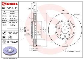 BREMBO 09C65511 - DISCO DE FRENO