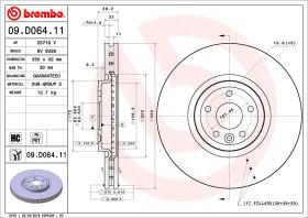 BREMBO 09D06411 - DISCO DE FRENO