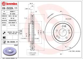 BREMBO 09D22911 - DISCO DE FRENO