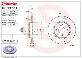 BREMBO 09D24711 - DISCO DE FRENO