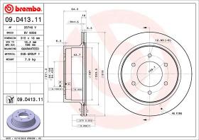 BREMBO 09D41311 - DISCO DE FRENO