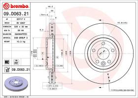 BREMBO 09D06321 - DISCO DE FRENO