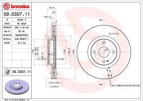 BREMBO 09D30711 - DISCO DE FRENO