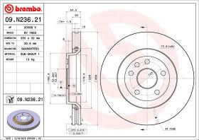 BREMBO 09N23621 - DISCO DE FRENO
